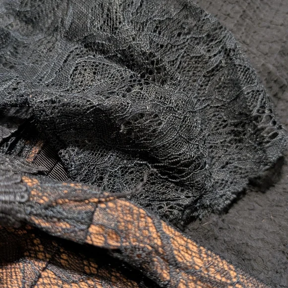 Byron Lars Sheer Black Lace Midi Dress - Picture 3 of 6